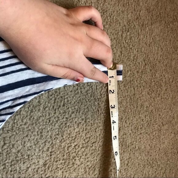 Chaser small sleeveless tank top striped blue/ - Picture 12 of 14